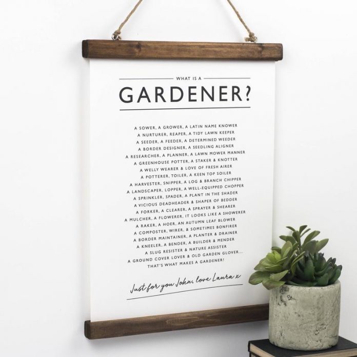 Gardeners Print Poem