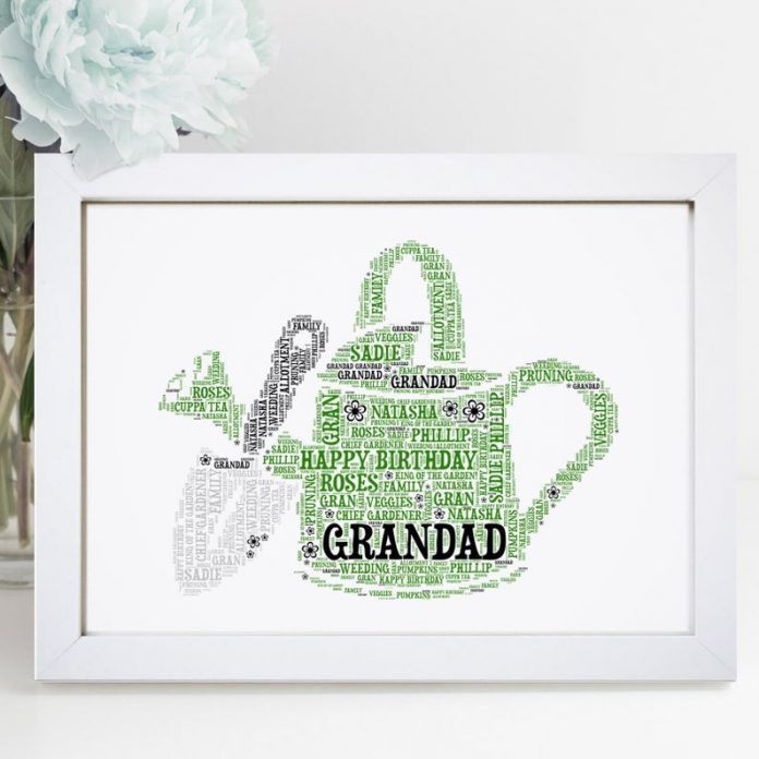 Personalised Watering Can Print